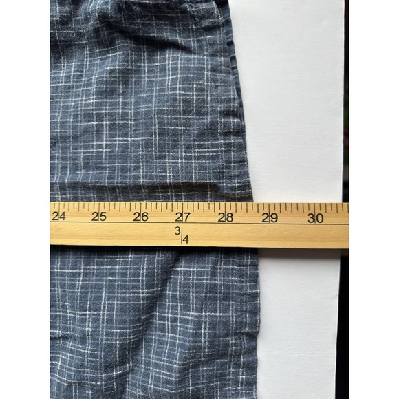 Patagonia Men's Back Step Shirt Sz L Blue Plaid Hemp Organic Cotton Button Up - Picture 6 of 9